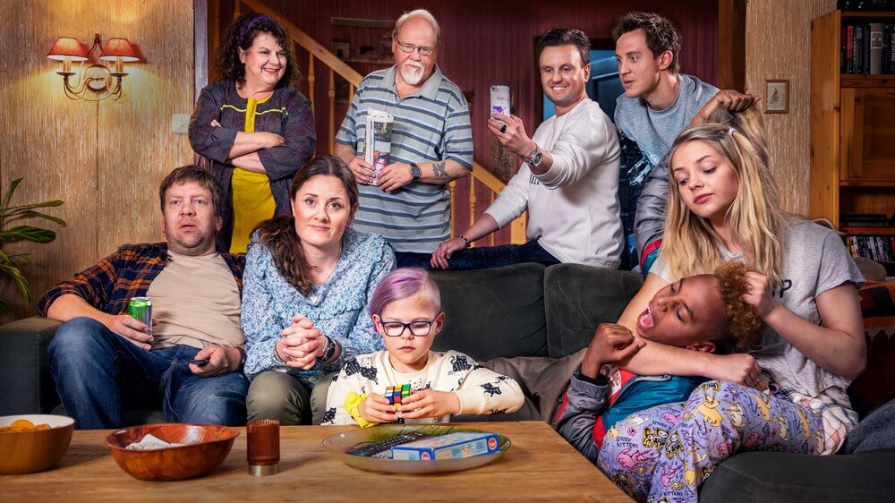 Familien lykke. Foto: NRK